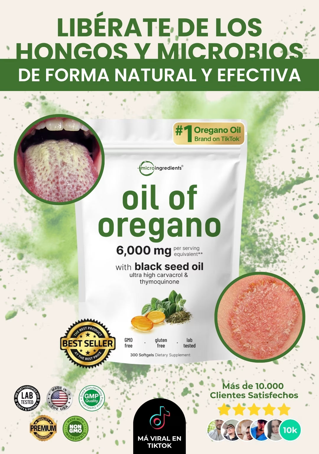Oil of Oregano Microingredients Importado |90 Cápsulas