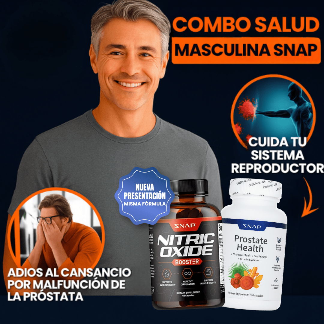 COMBO PARA SALUD DE LA PROSTATA SNAP ¡OFERTA DE LANZAMIENTO!