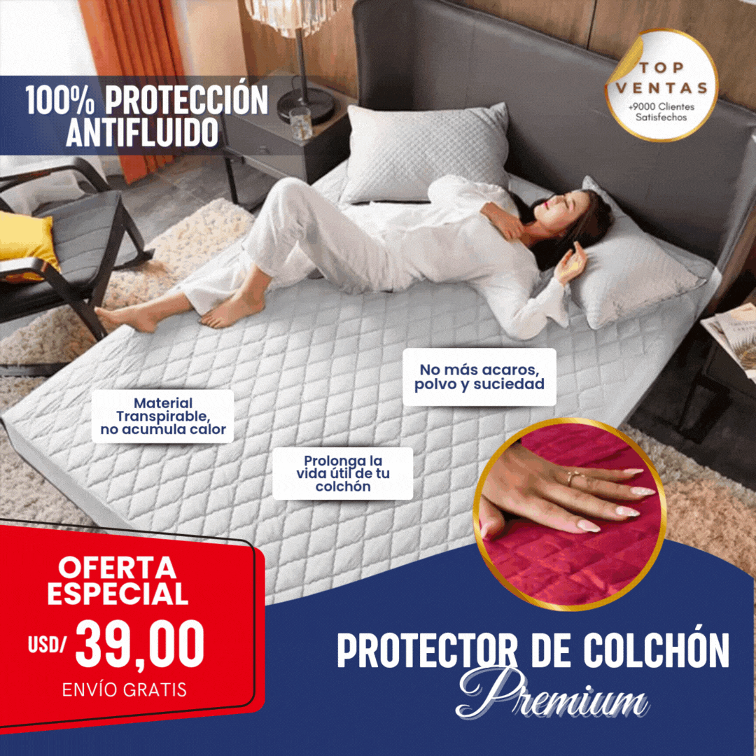 PROTECTOR COLCHON ANTIFLUIDO ACOLCHADO