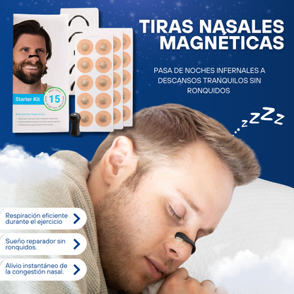 AirStrips™ TIRAS NASALES ANTIRONQUIDO ¡Transforma Tu Respiración!