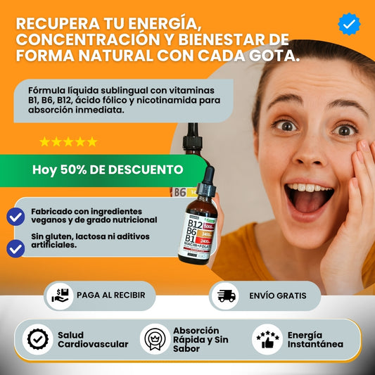 Gotas de Vitamina B12/B6/B1